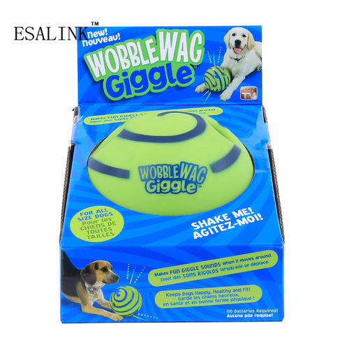 Hot Popular Interesting Ecofriendly Wobble Wag Giggle Ball Dog Cats Play Training Pets Sound Ball